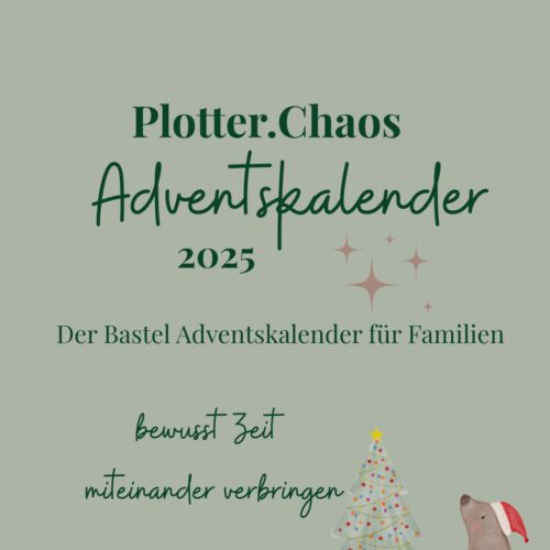 Ein Flyer mit Hinweis zum Adventskalender-Basteln