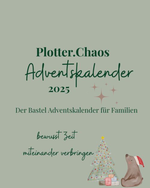 Ein Flyer mit Hinweis zum Adventskalender-Basteln